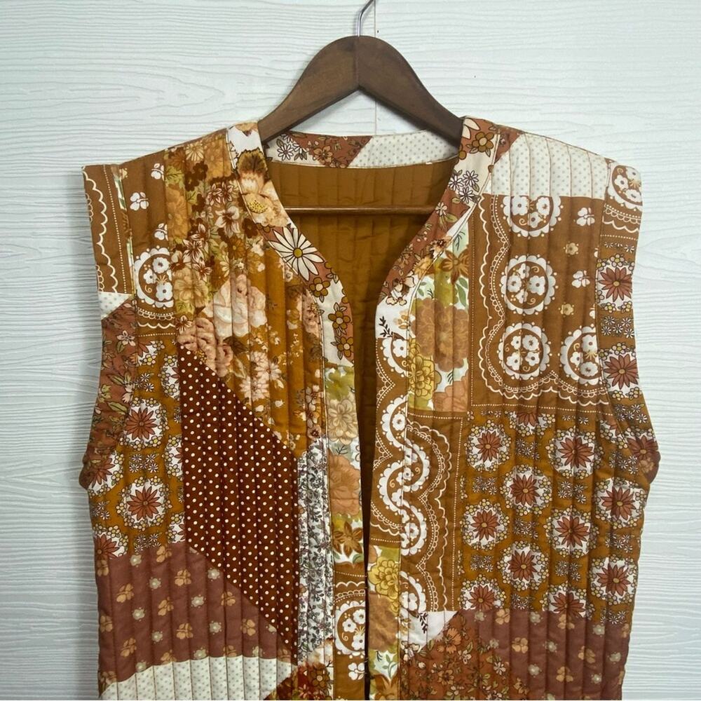 SPELL & The Gypsy Collective Cha Cha Quilted Reversible Vest Large NWTPatchwork - Picture 4 of 15